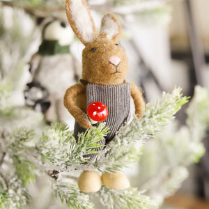 Wool Felt Forest Animal Ornaments