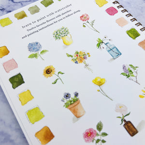 Flowers Watercolor Workbook