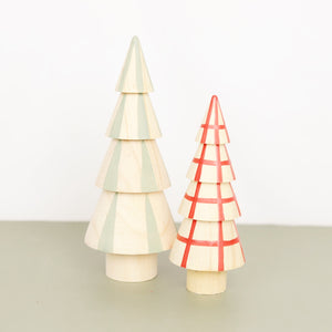 Patterned Wooden Trees