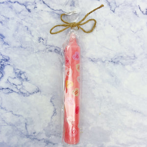 Sweet Heart Valentines Taper Candles