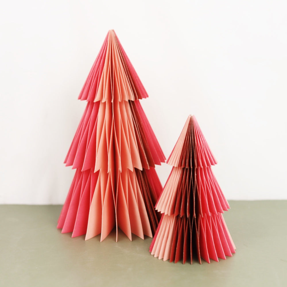 Pink Folding Honeycomb Tree