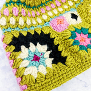 Woodstock Green Crochet Hat