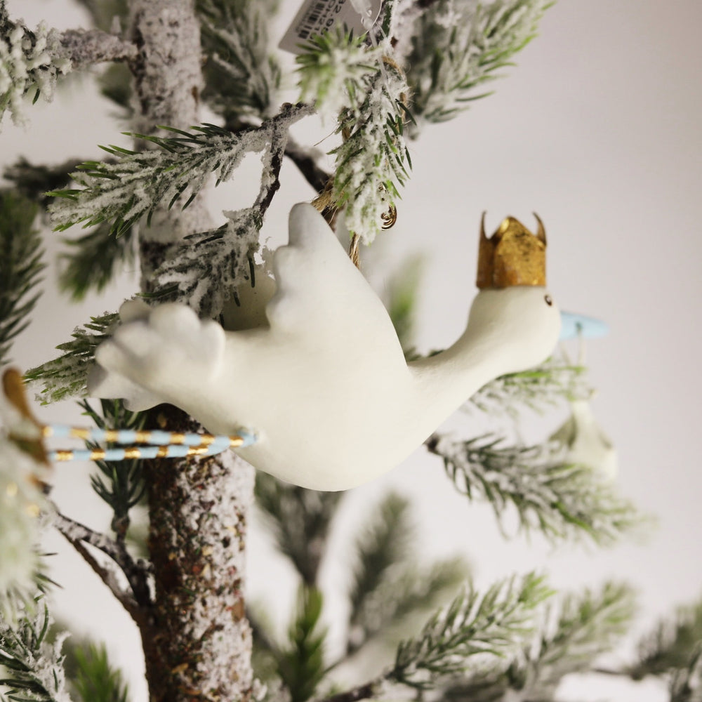 Flying Stork Ornament