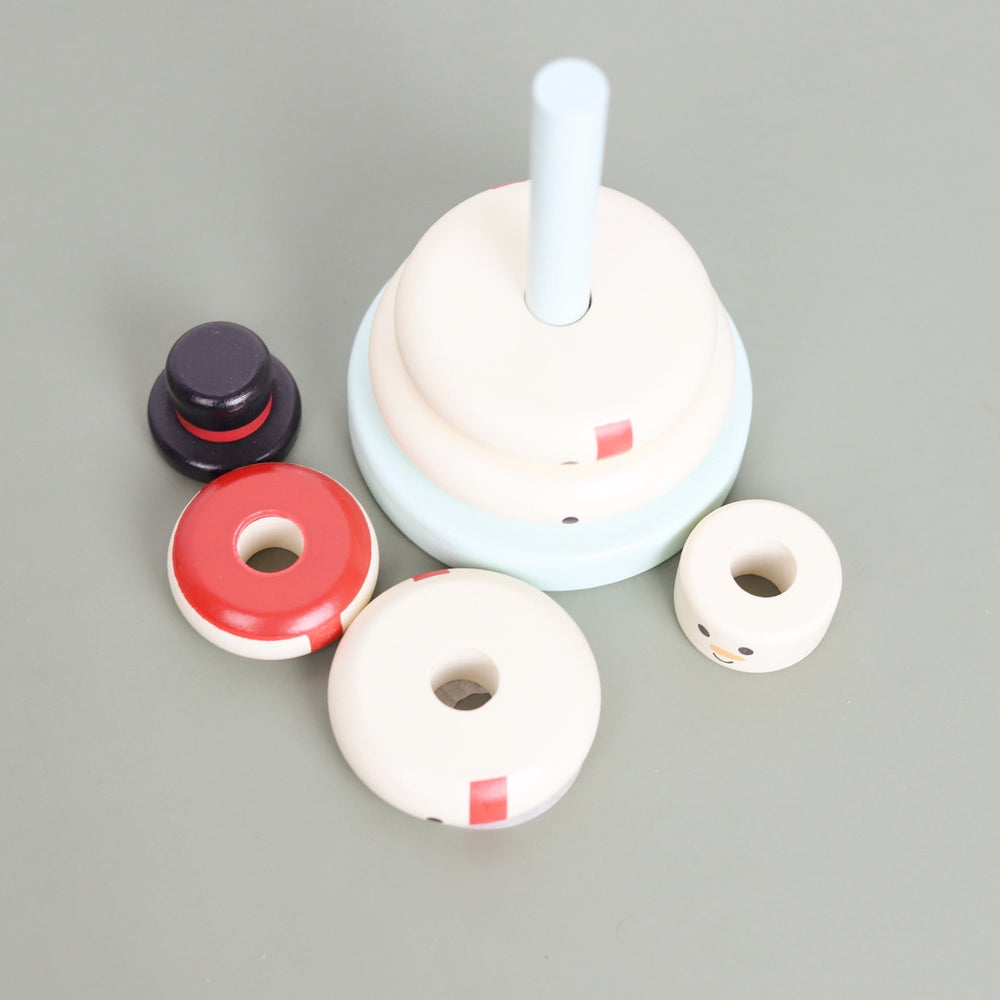 Wooden Snowman Stacking Toy