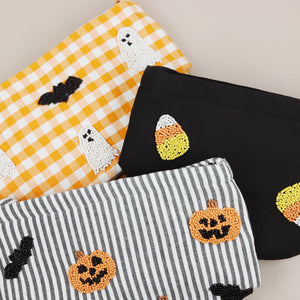 Beaded Halloween Bucket - Candy Corn