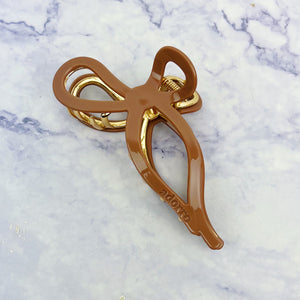 Ribbon Bow Claw Clip