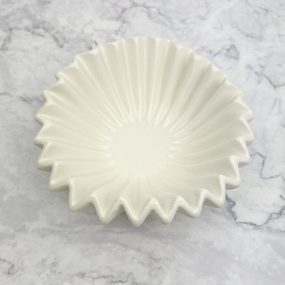 Fluted Porcelain Bowl