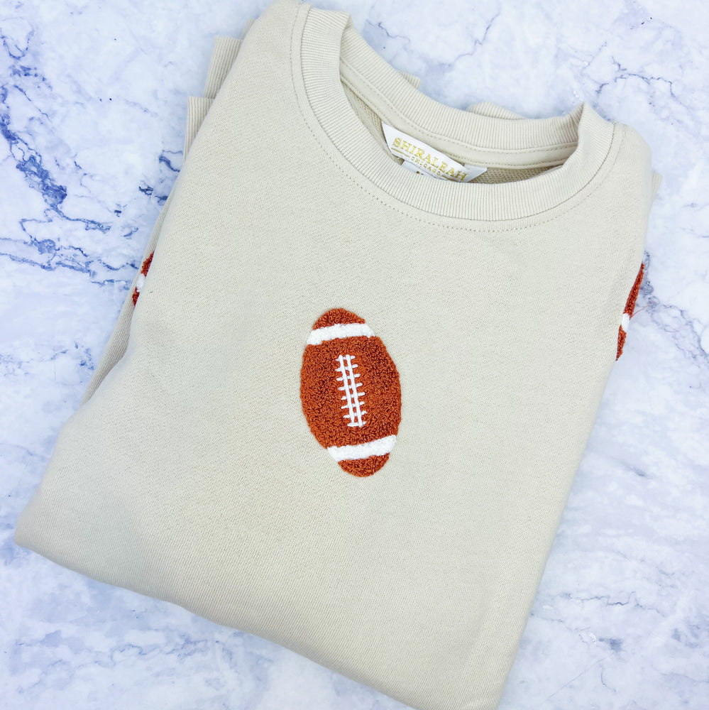 Fuzzy Football Sweatshirt