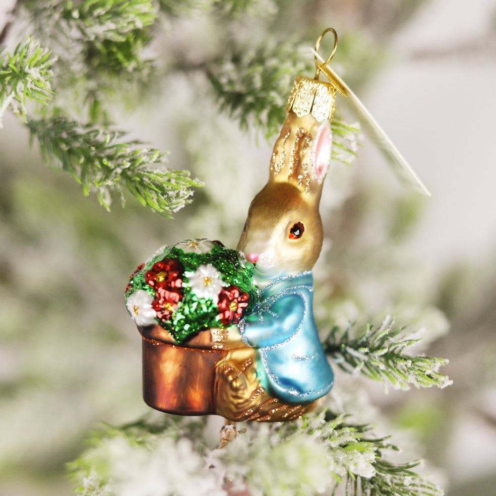 Peter Rabbit Flower Pot Ornament