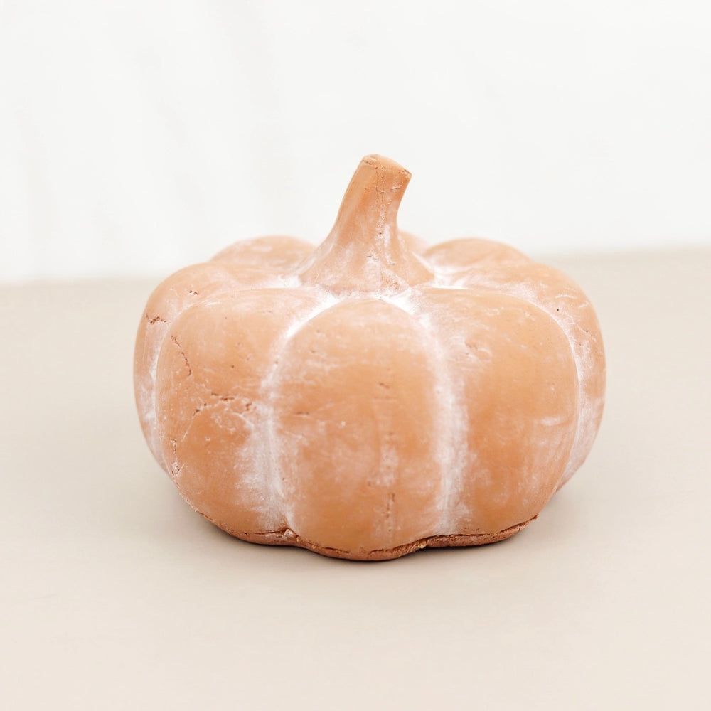 Small Terra Cotta Pumpkin