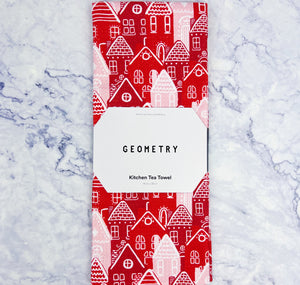 Festive Holiday Geometry Tea Towels