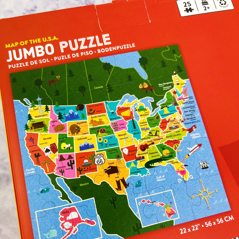 Map of the U.S.A. Jumbo Puzzle