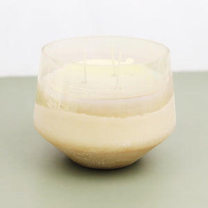 Winter White Baltic Glass Candle