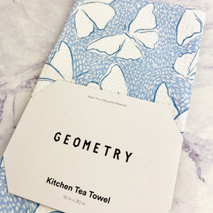 Fly Away Butterfly Recycled Tea Towel
