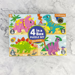 Dino Friends 4-In-A-Box Puzzle