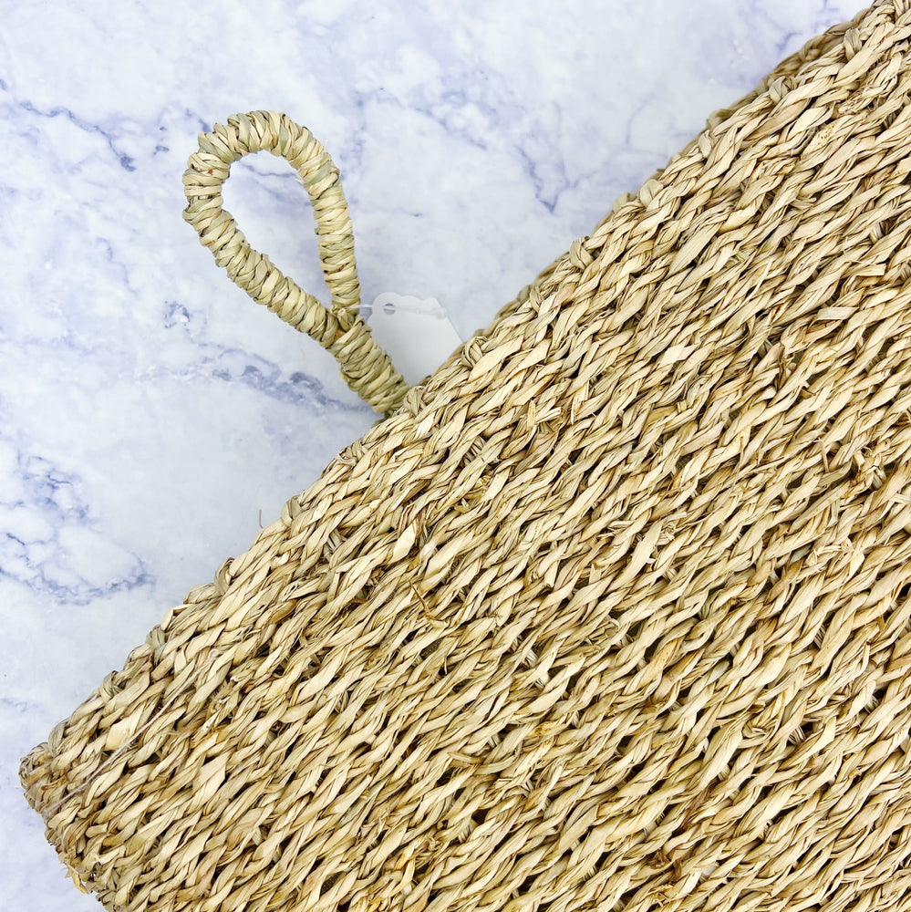 Hand-Woven Seagrass Wall Basket