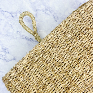 Hand-Woven Seagrass Wall Basket