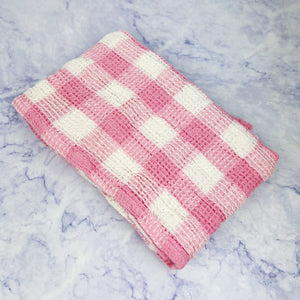 Cotton Waffle Weave Dish Towel - Green Apple