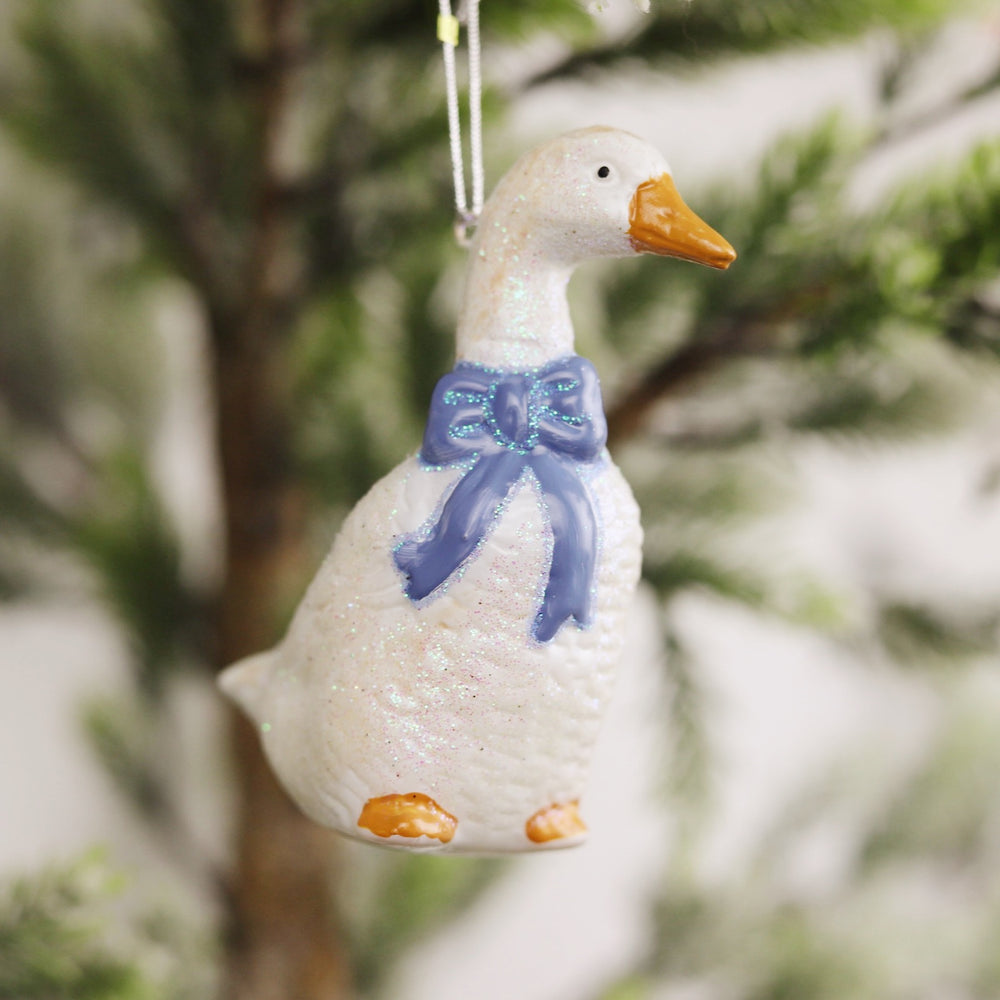 Country Goose Ornament