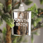 Silver Flask Ornament