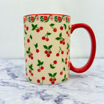 Bunch of Cherries Porcelain Mug