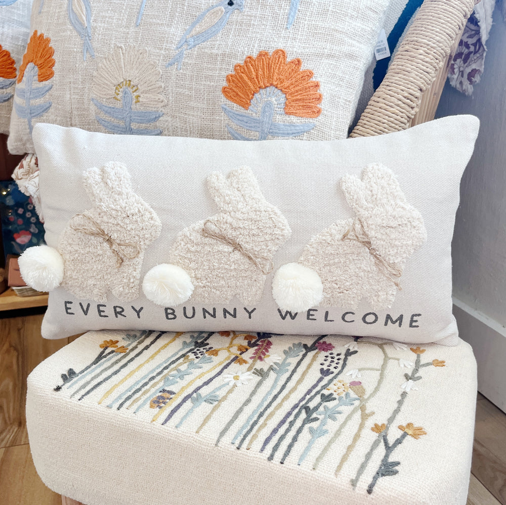 Every Bunny Welcome Lumbar Pillow
