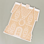 Gingerbread Mansion Bamboo Tray