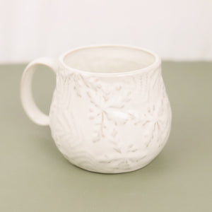 Snowflake Embossed Stoneware