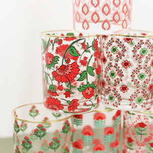Gold Rimmed Glass Cups