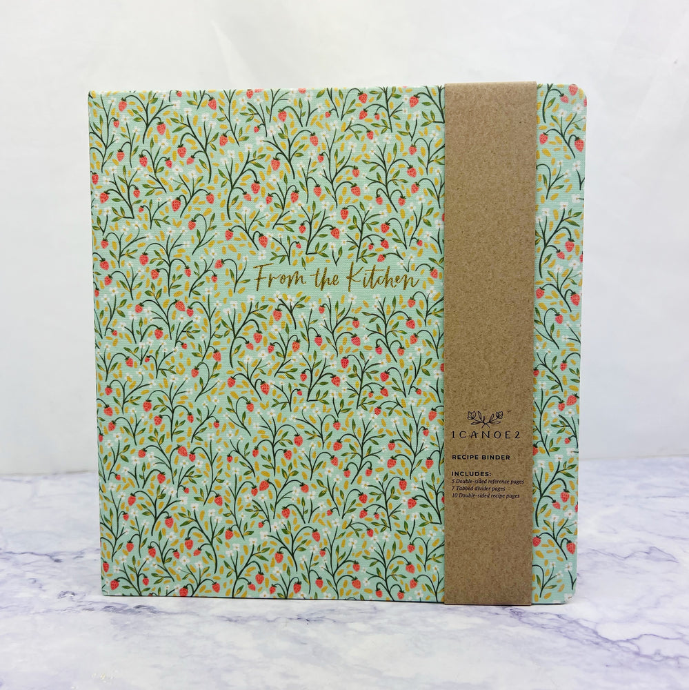 Strawberry Meadow Petite Recipe Binder