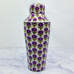 Purple Floral Cocktail Shaker