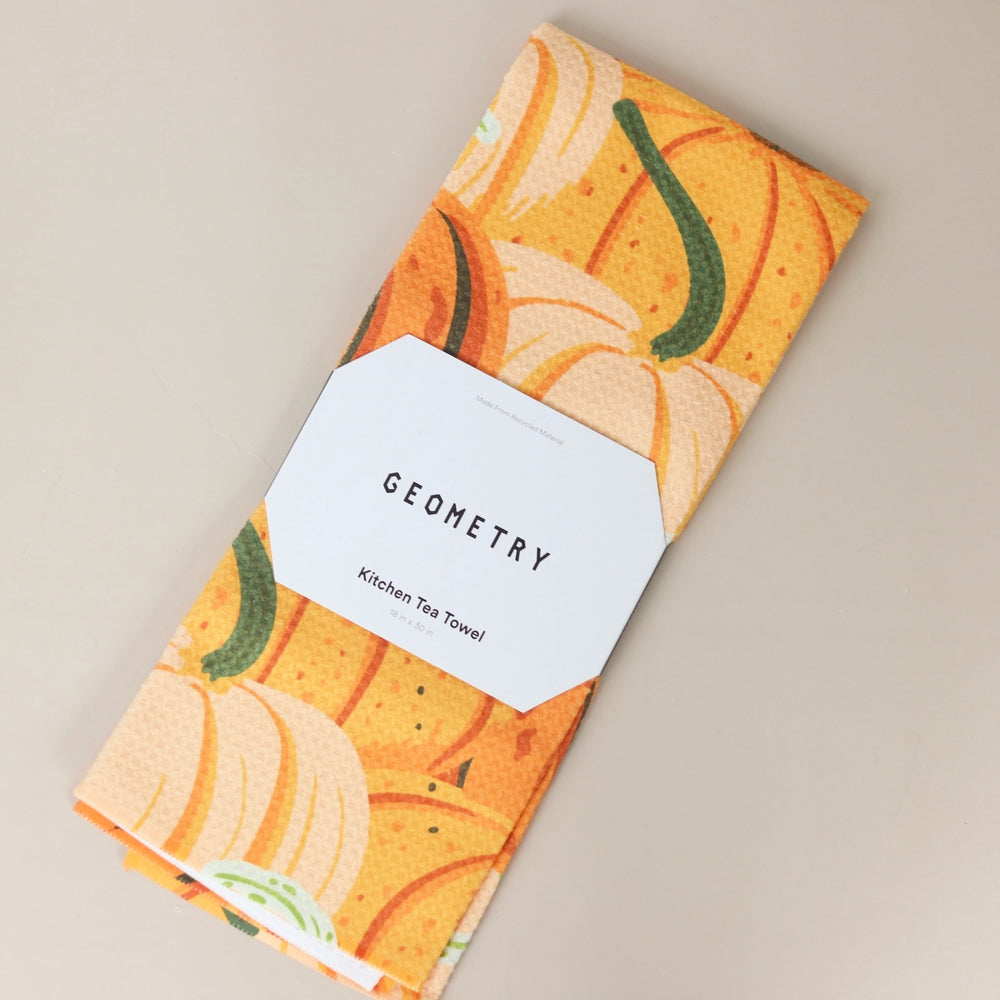 Rows of Gourds Tea Towel
