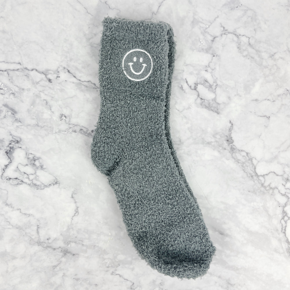 Fuzzy Smile Socks