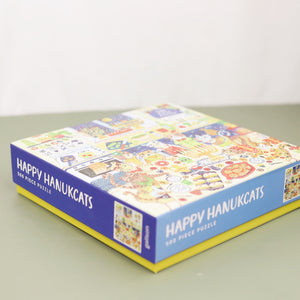 Happy Hanukcats 500 Piece Puzzle