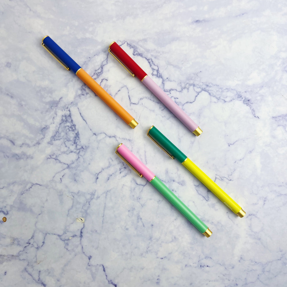 Colorblock Cap Pen Set