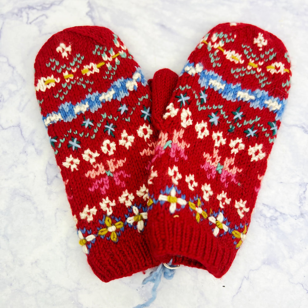Whimsical Knit Mittens