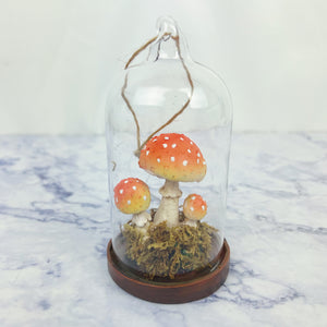 Mushroom Terrarium Ornament