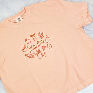 Meet Me At The Farmers' Market Crop Tee