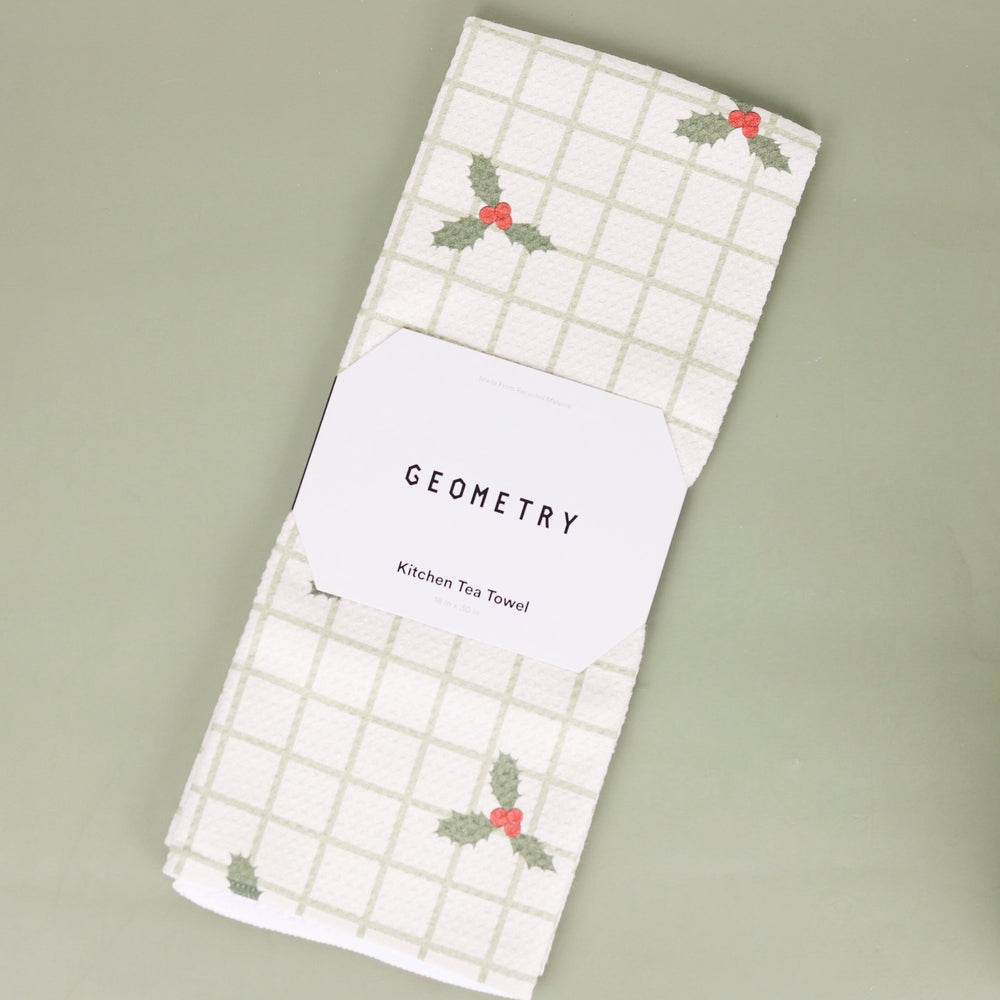 Merry and Plaid Tea Towel