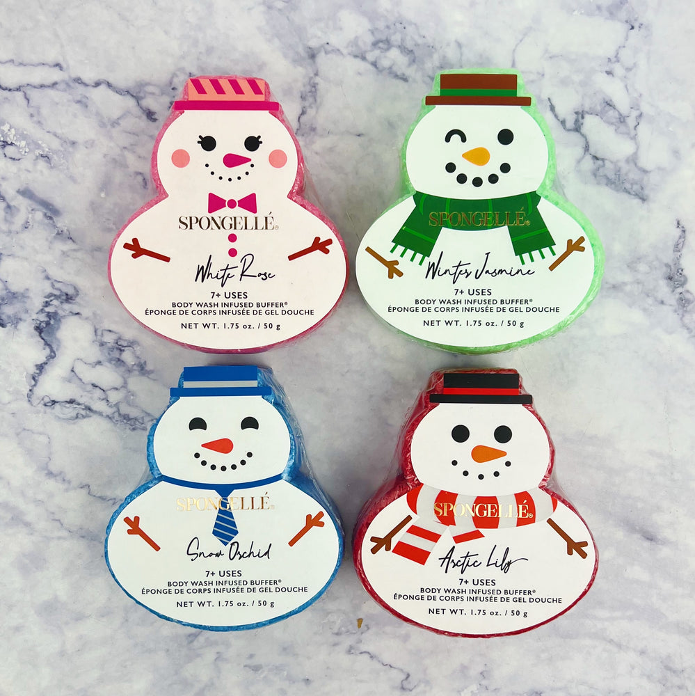 Body Wash-Infused Snowman Body Buffer