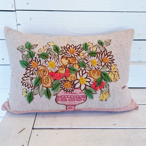 Floral Still Life Lumbar Pillow