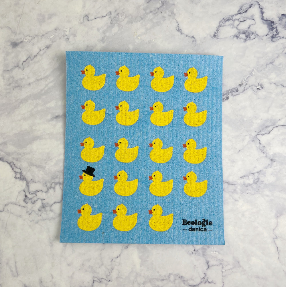 Rubber Duckies Swedish Dish Cloth