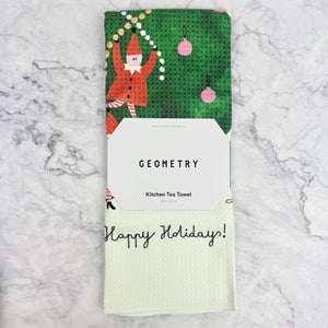 Geometry Holiday Tea Towels