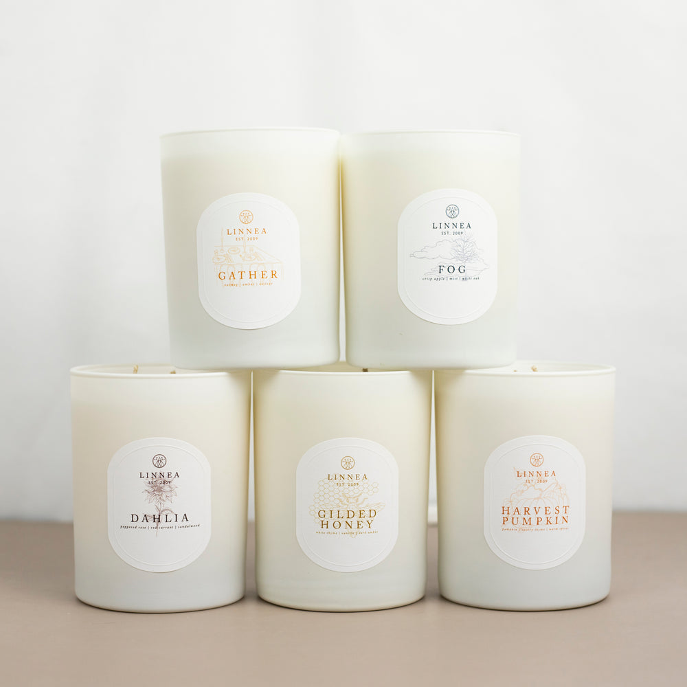 Linnea 2-Wick Fall Candles