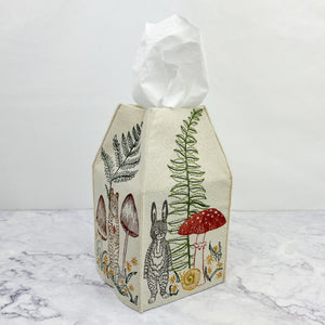 
                
                    Load image into Gallery viewer, Mushrooms and Ferns Tissue Box Cover
                
            