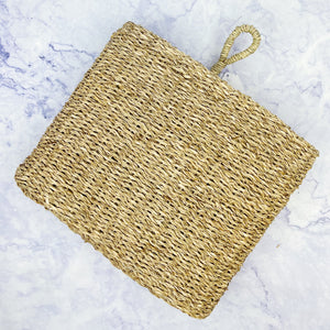 Hand-Woven Seagrass Wall Basket