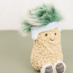 Skiing Peanut Plush