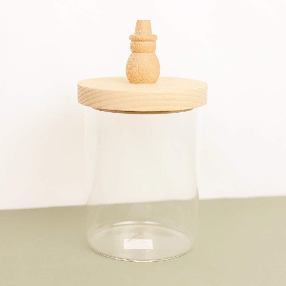 Holiday Canister with Snowman Lid