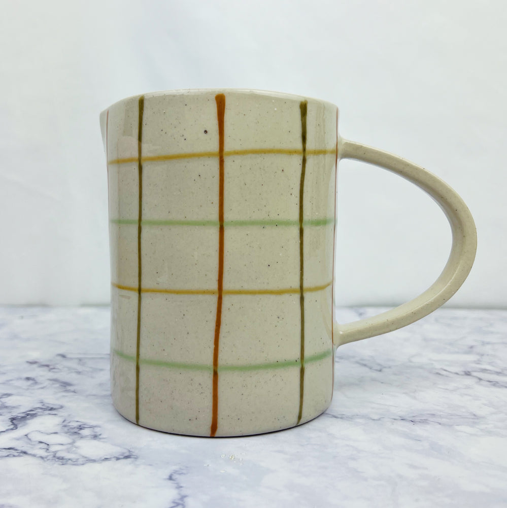 Hand Painted Mod Stripe Stoneware