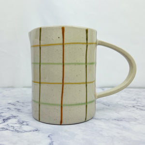 Hand Painted Mod Stripe Stoneware